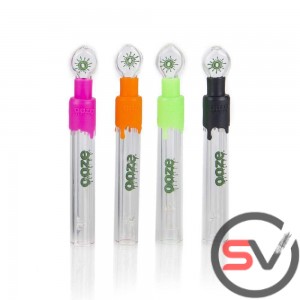 OOZE SLIDER GLASS BLUNT DISPLAY - ASSORTED COLORS - 18CT